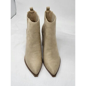 Imily Bela Women's Ankle Boots Chunky Heeled faux suede size 9